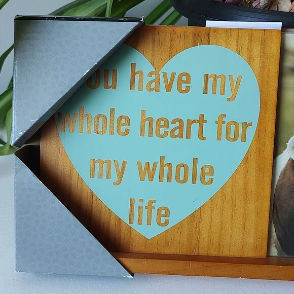 New You Have My Whole Heart For My Whole Life Hometrends 4x6 Tabletop Frame - Picture 3 of 9